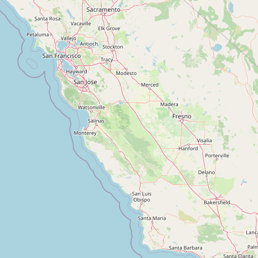 Central California coverage map